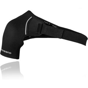 Rehband QD schouderbandage, schoudersteun, neopreen schouderbandage, schouderondersteuning sport, kleur: zwart, maat: L, kant: links