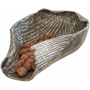 Decoratieve Schaal | 23*3*14 Cm | Zilverkleurig | Kunststof | Ovaal | Clayre   Eef | 6pr3240