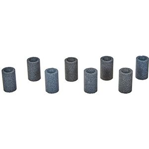 THOR-DARTS Slijpstenen voor metalen punten, ronde darts puntenslijper, 2 stuks, 1,5 cm diameter, grijs, steeltip dart slijpsteen