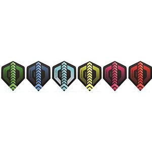 THOR-DARTS 9 stuks (3 set) F1 Ultra-Flights 150 micron Flys Standard A in blauw, groen, geel, rood, wijnrood, lichtblauw, mix... HD-280 Ultra Strong Premium flight gemengd