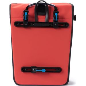 #DoYourOutdoor 3in1 achtertas met praktisch snelkoppelingssysteem voor bagagedrager - Waterdicht & Reflecterend - 21 liter roll-top fietstas met schouderband, handgreep - rood