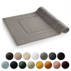 Blumtal 2 Badmatten - Zachte en Absorberende douchemat - 1200gsm - 51 x 79 cm - Grey