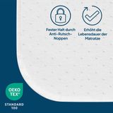 Blumtal - Matrasbeschermer - Oeko-TEX gecertificeerd - 180x200cm - Met antislip laag
