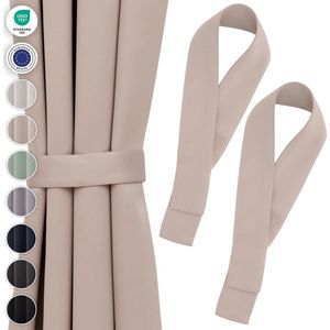 Blumtal Gordijnhouders - Gordijnkoorden - Set van 2 - Taupe
