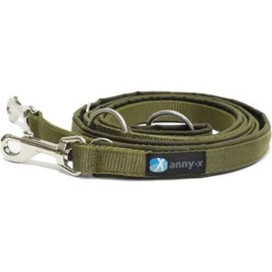 Safety Gear Parinca Premium - Hondenhalsband - LED - Nylon - Geel - 45-50 cm x 25 mm
