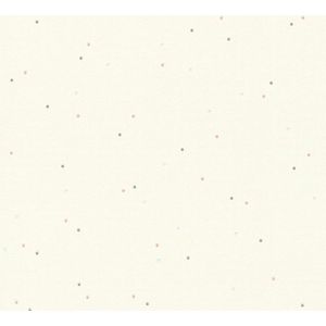 Kinderbehang Profhome 219466-GU vliesbehang glad met kinder patroon mat wit oranje 5,33 m2