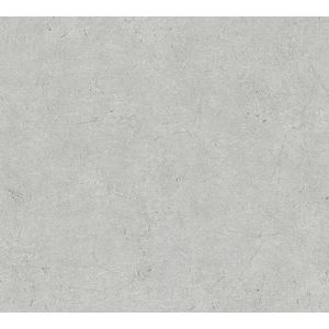 Steen tegel behang Profhome 952592-GU vliesbehang licht gestructureerd in used-look mat grijs 5,33 m2