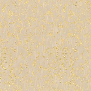 Barok behang Profhome 306602-GU textiel behang gestructureerd in barok stijl glanzend beige goud 5,33 m2