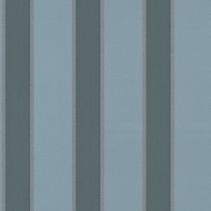 Strepen behang Profhome 333293-GU vliesbehang glad met strepen mat zilver blauw 5,33 m2