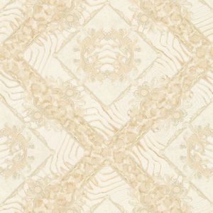 Exclusief luxe behang Profhome 349044-GU vliesbehang licht gestructureerd met luipaard-print glanzend beige crèmewit goud 7,035 m2