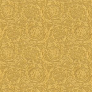Exclusief luxe behang Profhome 366923-GU vliesbehang gestructureerd met ornamenten glimmend goud geel 7,035 m2