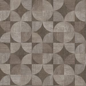 Hout behang Profhome 369132-GU vliesbehang licht gestructureerd in hout look mat grijs bruin 5,33 m2