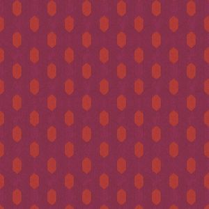 Exclusief luxe behang Profhome 369731-GU vliesbehang licht gestructureerd met grafisch patroon mat purper rood oranje 5,33 m2