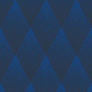 Grafisch behang Profhome 374191-GU vliesbehang glad met ruitvormig patroon glinsterend blauw zwart 5,33 m2