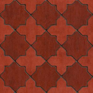 Grafisch behang Profhome 374211-GU vliesbehang licht gestructureerd met grafisch patroon mat rood grijs zwart 5,33 m2