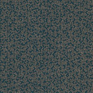 Grafisch behang Profhome 378664-GU vliesbehang licht gestructureerd met oosters patroon en metalen accenten blauw petrol goud 5,33 m2