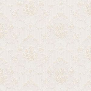 Barok behang Profhome 765772-GU papier behang licht gestructureerd in barok stijl mat beige grijs wit 5,33 m2