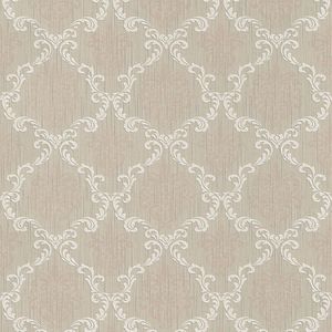 Textiel look behang Profhome 956291-GU textiel behang gestructureerd in textiel look mat beige 5,33 m2