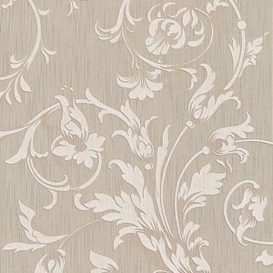 Textiel look behang Profhome 956331-GU textiel behang gestructureerd in textiel look mat beige 5,33 m2