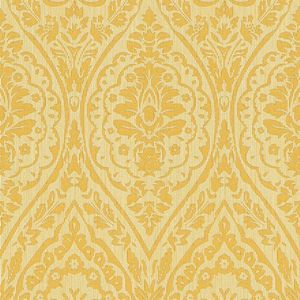 Barok behang Profhome 961951-GU textiel behang gestructureerd in barok stijl mat geel 5,33 m2
