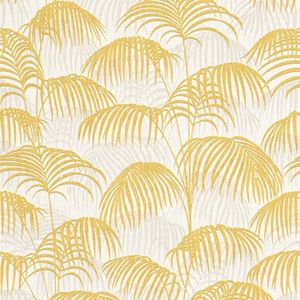 Natuur behang Profhome 961982-GU textiel behang gestructureerd met natuur patroon mat goud geel wit 5,33 m2