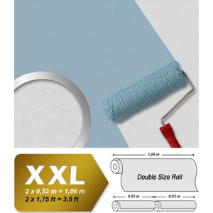 Textiel look behang Profhome 965714-GU overschilderbaar vliesbehang licht gestructureerd in textiel look mat wit 26,5 m2