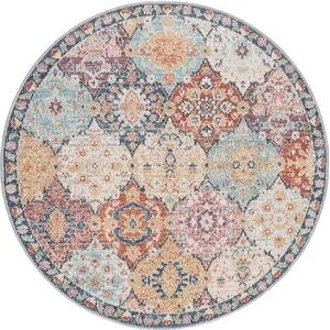 QJDTZMD Vloerkleed Woonkamer Rond ø 200 cm Groot Antislip