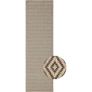 the carpet Teppich Kansas, rechteckig, Höhe: 1 mm, moderner robuster In und Outdoor Teppich Jute Look