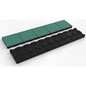 RDX Racedesign Secuplay XL Rubberen maairand, 100 x 20 x 3,6 cm, groen, één stuk