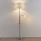Lindby - Aovan Vloerlamp met USB - Nickel