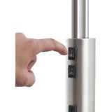 Lindby - Aovan Vloerlamp met USB - Nickel