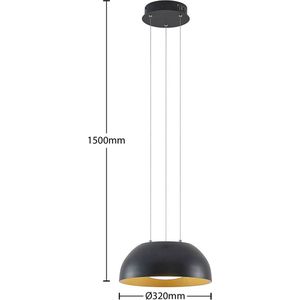 Lindby Juliven LED hanglamp, zwart, 32 cm