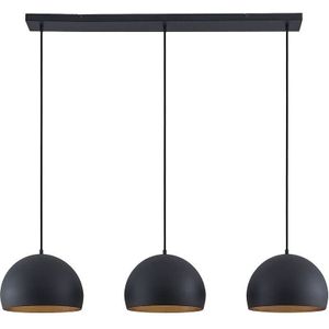 Lindby - Hanglamp - 3 Lichts - Staal - H: 20 cm - E27 - Zwar - Goud