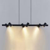 Lindby - hanglamp - 6 lichts - staal - H: 10.5 cm - GU10 - zwart