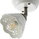 Lindby - Efgenia - Spot - Wit / Opaal - Dimbaar - Keramiek - Landelijk