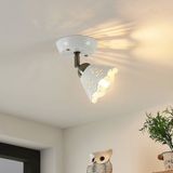 Lindby - Efgenia - Spot - Wit / Opaal - Dimbaar - Keramiek - Landelijk