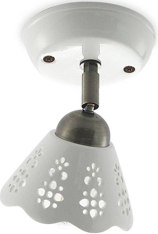 Lindby - Efgenia - Spot - Wit / Opaal - Dimbaar - Keramiek - Landelijk