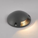 Lindby - LED buitenlamp - 1licht - aluminium, kunststof - H: 5.3 cm - donkergrijs - Inclusief lichtbron