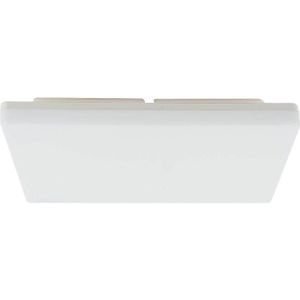 Prios LED plafondlamp Artin, 33 cm, wit, hoekig, sensor