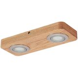 Lindby - Mikari 2 - LED Plafondlamp - Hout