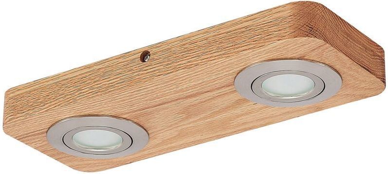 Lindby - Mikari 2 - LED Plafondlamp - Hout