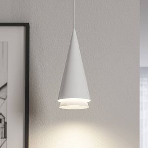 Lucande Naoh hanglamp, 1-lamp, wit