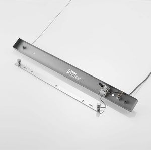 Lindby - hanglamp - 5 lichts - MDF, ijzer - H: 9 cm - E27 - hout licht, wit antiek gegalvaniseerd