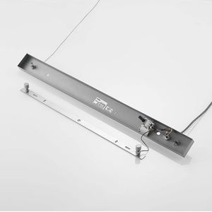 Lindby - hanglamp - 5lichts - MDF, ijzer - H: 9 cm - E27 - hout licht, wit antiek gegalvaniseerd