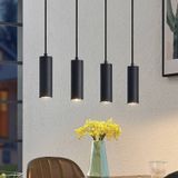 Lindby hanglamp Maniva. 60 cm, 4-lamps, zwart, GU10