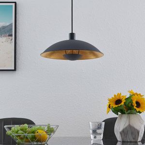 Lindby Narisara hanglamp zwart-goud 1-lamp 40 cm