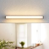 Lindby - Wandlamp - 1licht - Aluminiu - Staa - Acryl - H: 4 cm - Mat Zwar - Wit