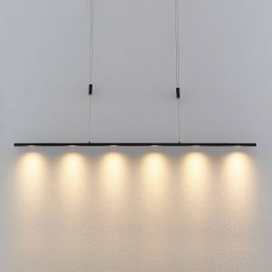 Lucande Stakato LED hanglamp 6-lamps 140 cm lang