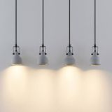 Lindby hanglamp Amilia, hout/beton, 4-lamps, 90 cm, GU10