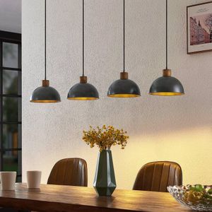 Lindby Durbis hanglamp handgekleurd, 4-lamps